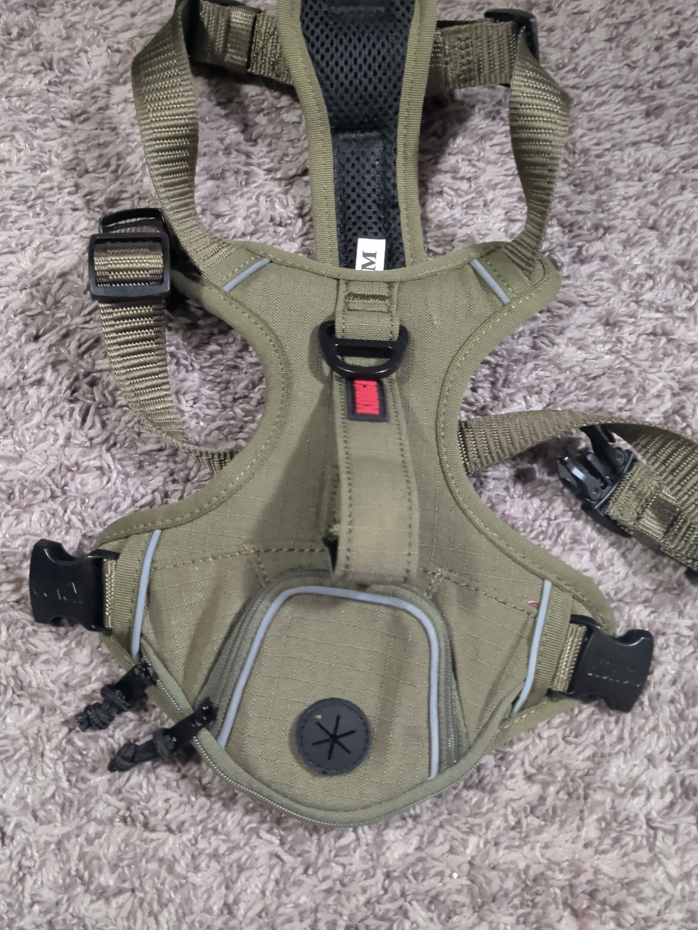 Kong Ultra Durable Waste Bag Dog Harness Olive Green Medium